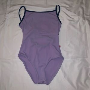 Lavender and navy Daniela ballet leotard